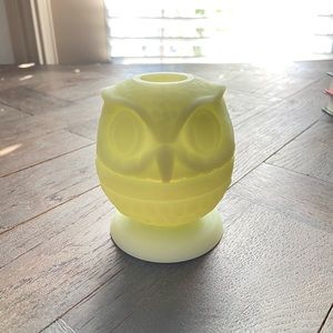 Fenton Owl Fairy Lamp